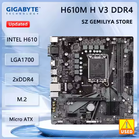 GIGABYTE H610M H V3 DDR4 motherboard LGA1700 DDR4 64GB M.2 Intel H610 support I9-14900 14700 13900 1