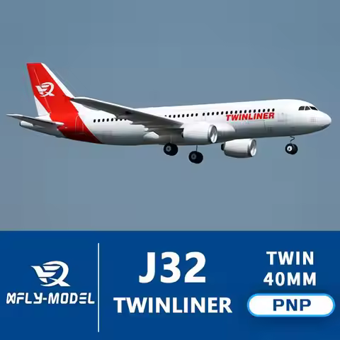 Xfly Double Engine 40mm Ducted Twinliner J32 4s Electric Jet Rc Plane Remote-Controlled Passenger Ai