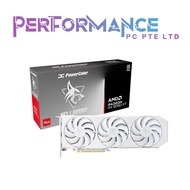 POWERCOLOR HELLHOUND RADEON BLACK/WHITE RX 9060 XT 9060XT OC 8GB/16GB GDDR6 (3YEARS WARRANTY )