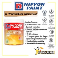 1L Nippon Paint Weatherbond Solareflect Exterior Paint /Cat Luar/Nippon Exterior Paint/Solar 10Years Warranty