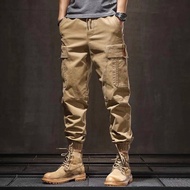Casual pants, loose-fitting, ankle-binding, nine-point cargo pants, trendy, all-in-one sweatpants