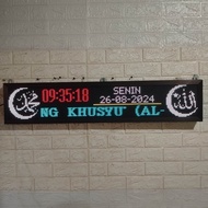 Jam Masjid Digital Running Text Full Warna