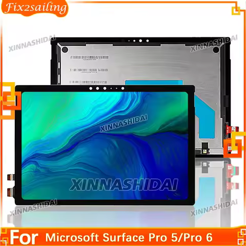 For Microsoft Surface Pro 5 1796 Pro 6 1807 LCD Display Touch Screen Digitizer LCD Display Replaceme