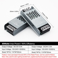 Ultra thin 60W/100W/200W/300W/400W led power supply 12VAC to DC12V/24V LED transformer for LED light
