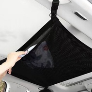 SYL Car Interior Ceiling Mesh Storage Bag Net Roof Cargo Pocket With Zip Bag Car Roof Interior Cargo