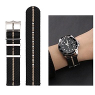 20mm 22mm Quick Release Nylon Strap for Mido M005 M038 Men's Woven Canvas Watch Band for for Tudor Seiko Omega Moonswatch