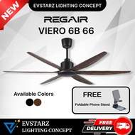 REGAIR VIERO LED / Non LED 6B 66 inches DC Motor Ceiling Fan with Remote Control