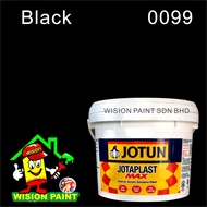 0099 black 7 Liter JOTUN JOTAPLAST MAX Interior Acrylic Emulsion Paint Wall Ceiling Cat Dinding Dala