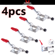 (4pcs) 45Kg 99 Lbs 301A Holding Capacity 16mm Plunger Stroke Push Pull Type Toggle Clamp