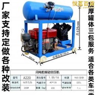 新型自控式流動補胎空壓機氣泵柴油機氣泵野外救援流動氣