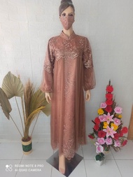 GAMIS NAJMA AMIRA TILE BRUKAT TERBARU / GAMIS BRUKAT TILE MUTIARA / GAMIS MEWAH KONDANGAN / GAMIS PE