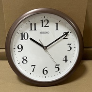 [Original] Seiko Clock QHA005BL Quiet Sweep Brown Analog Quartz Wall Clock QHA005B QHA005