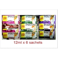 Pantene Shampoo Sachets  sold per half dozen ( 6 sachets)