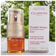 Clarins Double Serum Eye 20ml. คลาแรงส์ ดับเบิ้ลเซรั่ม บำรุงผิวรอบดวงตา