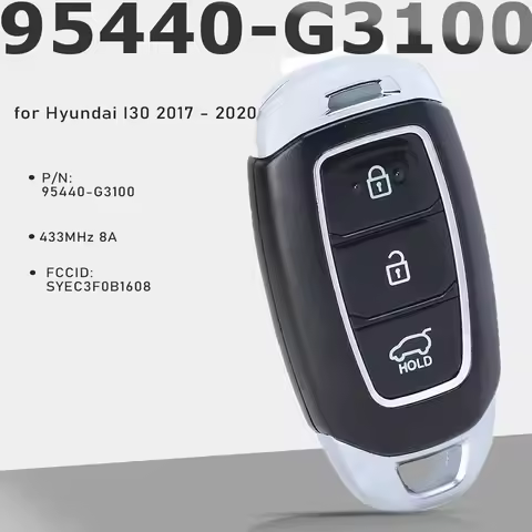 KEYECU 95440-G3100 NYOSYEC4FOB1608 433MHz 8A Smart Key Keyless Entry 3B for Hyundai Elantra GT I30 2