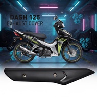 MUFFLER COVER EXHAUST COVER HONDA DASH125 FI DASH 125 FI NEW MUFFLER PROTECTOR BLACK - PVC