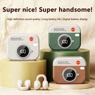 SPRISE Q87 Earphones Wireless Bluetooth TWS Clip-on Headsets 36H-Long-Battery LED-Power-Display Nois