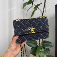 Chanel 丹寧 菱格包
