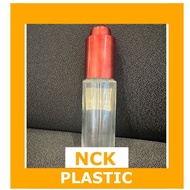 30ml Clear Dropper Bottle with Maroon Dropper