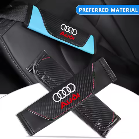 2pcs Car Seat Belt Shoulder Protector Cover Safety Belt Padding Pad for Audi A3 A4 A4L A5 B3 B4 B5 B