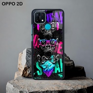 Hardcase Glossy Glass 2D Oppo A15 A15S A16 A54S A17 A17K Case Motif Abstract