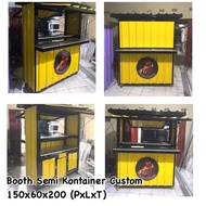 Gerobak Booth semi kontainer customGerobak MurahGerobak kekinian