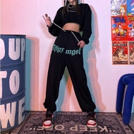 Hip-Hop Hip-Hop Hip-Hop Hip-Hop Sweatpants Women High Waist Loose Casual jazz jazz Dancing Long Pant