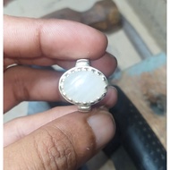 cincin permata mani gajah batu asli ( hidup )