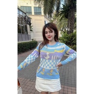 win.win.shop WF3 Long-Haired Knitwear Wear A Duck Pattern.