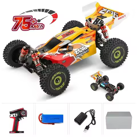 144010 WLtoys 1:14 RC Racing Car 60KM/H 2.4G Remote Control High Speed Off-Road Drift Shock Absorpti