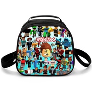 ROBLOX Lunch Bag Thermal Lunch Box for Kids School Lunch Box Student Lunch Bag Shoulder Bag