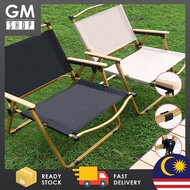 GMshop Medium/Large Camping Portable Fishing Chair Camping Outdoor Foldable Lightweight Aluminum Alloy Folding Chair