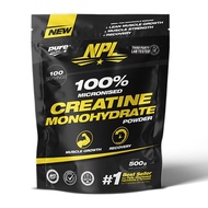NPL Creatine Monohydrate Unflavoured | 150g / 500g | Recovery Muscle Gain Strength & Power