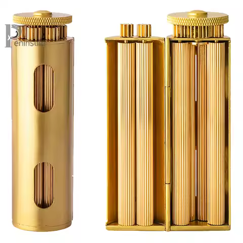 Antique Style Solid Brass Cigarette Rolling Machine Smoke Manual Tobacco Roller Handmade Can Fit 70m
