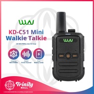 𝐓𝐑𝐈𝐍𝐈𝐓𝐘 WLN KD-C51 Two Way Portable 16 Channel 400-470 MHz 5km Mini Walkie Talkie