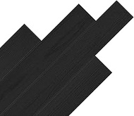 Luxdecor Real Wood Wall Planks - White Shiplap Boards 5" Peel and Stick - 10 Pieces, 12.5 Sq Ft