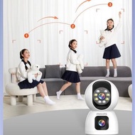 PHILIPS WIFI  Dual Lens Smart CCTV Security Camera Two Way Talk Night Vision Auto Tracking Motion De