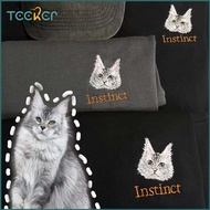 Teeker Pet Personalized Dog Embroidered T-shirt Photo Custom Embroidered Dog Sweatshirt Custom Pet P