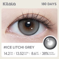 Kilala Kính áp tròng xám 6 tháng Lychee Grey/Ice Litchi Grey/Strawberry Pink DIA 14.2mm kính áp tròn