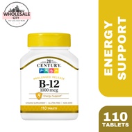 21ST CENTURY Vitamin B12 1000mcg or 500mcg tablets Energy Support 110 Tablets
