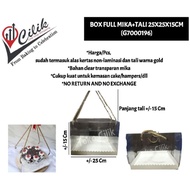 Mica packaging box 25x25x15 cm cake hamper pudding