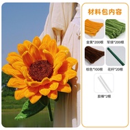 100pcs 6mm New Colorful Dense fuzzy wire pipe cleaner craft flower Chenille Stem DIY Children's Hand