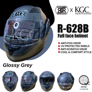 [KGC] Motorcycle Helmet RXR R-628B Full Face With Visor Capac Lens Visors With Wind Protection