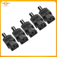 [CloudsMiles] 5PCS IEC C13 Power Plug Connector C13 Female Plug Power Adapter Connector 3 Pin Power 