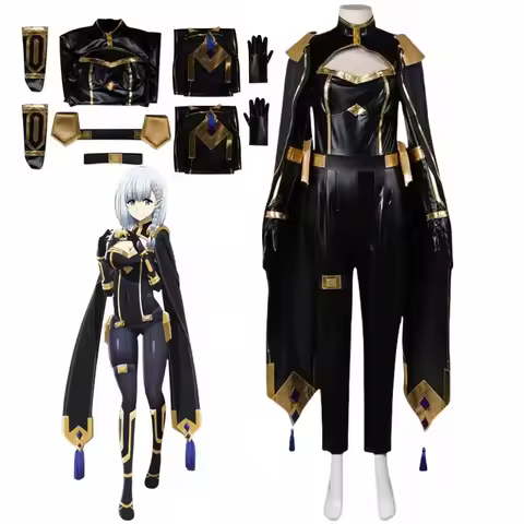 OP01 Beta Cosplay The Eminence in Shadow Costume Black Uniform Shadow Garden Second Seven Shadows Gl
