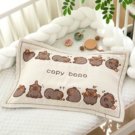 Children's Pillowcase35X55cm Pure Cotton Gauze Soft Cartoon Children's Baby Pillow Core Cover All-Co