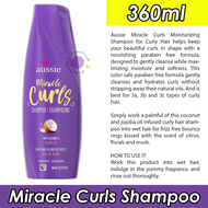 Aussie Miracle Curls Detangling Milk l Shampoo l Conditioner l Curls 2nd Day Curl Activator l Miracl