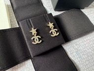 Chanel 23A star logo earrings brand new 星星耳環