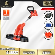 BLACK & DECKER GL5530 530W String Grass Strimmer 30CM + Extra 1 Spool Line (GL5530 , GL5530-B1)