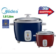 Midea Rice Cooker Convention Rice Cooker Aluminum Inner Pot Stainless steel Cover 1.8 Litre